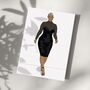 Black Woman Ageless Style Greetings Card, thumbnail 1 of 2