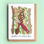 Wood Carving Valentine Or Anniversary Card, thumbnail 1 of 2