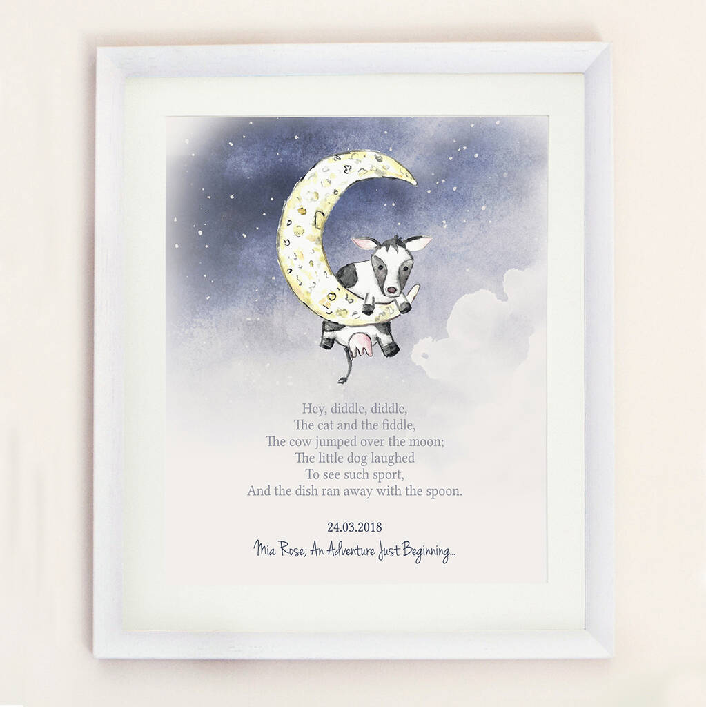 Personalised Framed Nursery Rhyme Illustration By Jonny's Sister