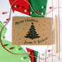Personalised Christmas Tree Card With Gold Dots, thumbnail 4 of 5