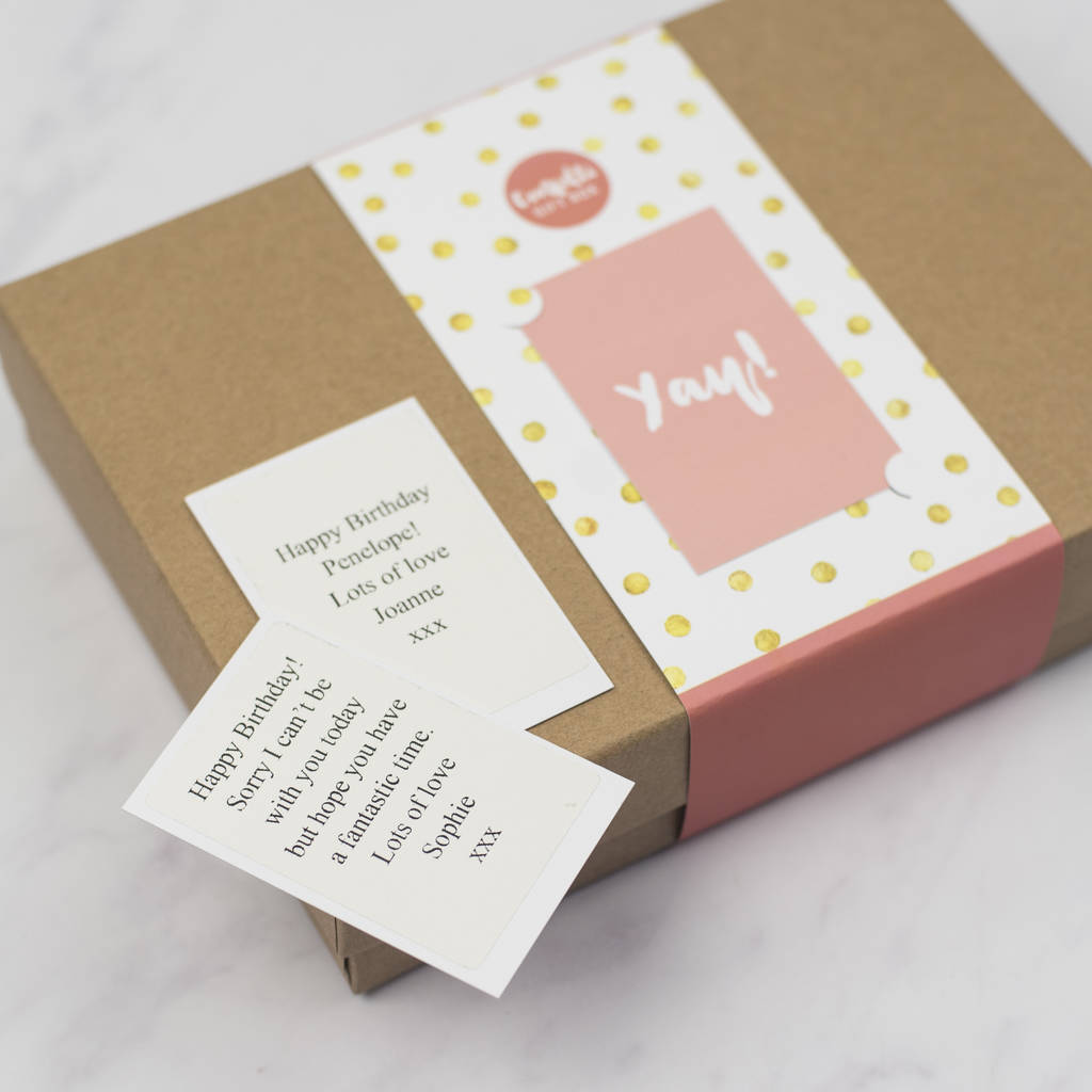 Personalised Large Confetti Birthday Gift Box By Milly Inspired