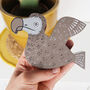 Hand Painted Flying Dodo Bird Wall Hanging, thumbnail 3 of 7