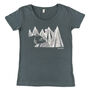 Organic Womens Mountain Bear T Shirt, thumbnail 1 of 4