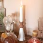 White And Terracotta Candlestick Holder, thumbnail 9 of 11
