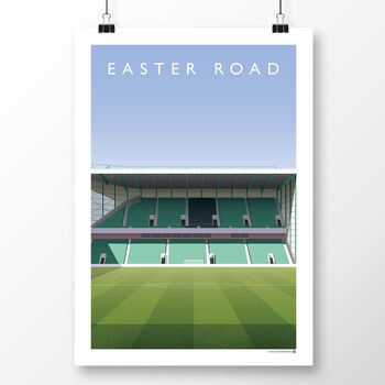 Hibernian Fc Easter Road From The Centre Circle Poster, 2 of 7