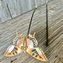 Large Copper Butterfly Garden Stake – Pure Copper Butterfly On Black Iron Pole – Outdoor Garden Art, thumbnail 5 of 6