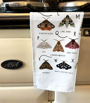 A Z Of Moths Tea Towel, 7 of 7