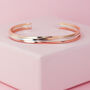 Square Twist Cuff In Rose Gold Filled, thumbnail 5 of 7