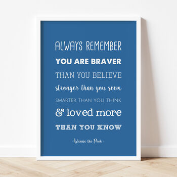 Winnie The Pooh 'Loved More Than You Know' Print, 6 of 10