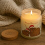 Gingerbread Scented Christmas Candle | 'Merry Moo Mas!' | Highland Cow | Seasonal Winter Home Décor, thumbnail 1 of 2