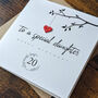 Personalised 20th Birthday Card For Special Daughter, thumbnail 1 of 4