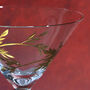 G Decor Set Of Four Botanical Martini Glasses, thumbnail 3 of 3