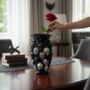 Black And Silver Skull Vase, thumbnail 1 of 7