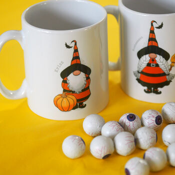 Personalised Halloween Gonk Mug With Chocolate, 2 of 5