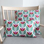 70s Bloom Flower Fabric Cushion Cover, thumbnail 3 of 4