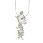 Silver Orchid Pearl Bridal Headpiece, Becomes A Pendant, thumbnail 5 of 6