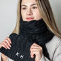 Personalised Cable Knit Scarf, thumbnail 4 of 4