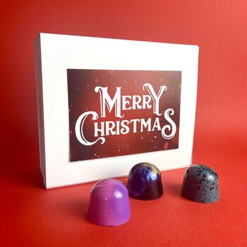 Merry Christmas Box Six Chocolates, 2 of 3
