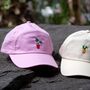 Unisex Hand Embroidered Cap With Houseplant, thumbnail 3 of 5