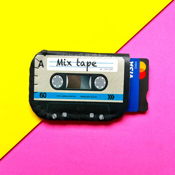 Personalised Tape Cassette Card Holder For Business Or Travel, 3 of 12