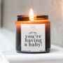 New Parents To Be Gift, New Baby Candle And Matches, thumbnail 1 of 12