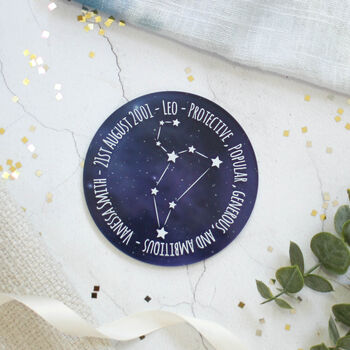 Personalised Constellation Coaster, Star Signs, 5 of 12