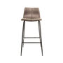 Grayson Moleskin Mussel Brown/Grey Two Kitchen Stools, thumbnail 2 of 6