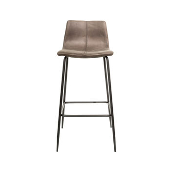 Grayson Moleskin Mussel Brown/Grey Two Kitchen Stools, 2 of 6