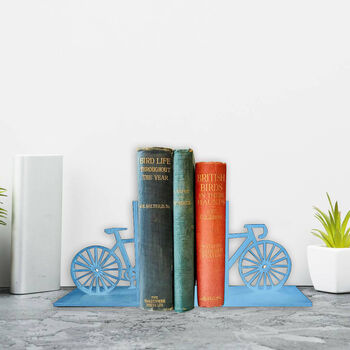 Yellow Cyclist Bike Art Bookends, 5 of 8