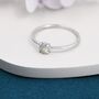 Sterling Silver Genuine Labradorite Stone Ring, thumbnail 5 of 10