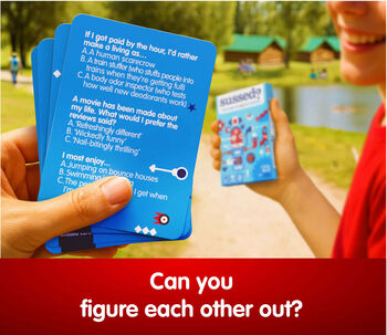 Sussed The Wacky ‘What Would You Do?’ Social Card Game Ages 10+ Cool Blue Pack, 3 of 6