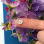 Sterling Silver Mini Sunflower Ring, thumbnail 4 of 7