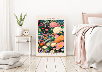 Flower Market Tokyo Art Print, 3 of 3