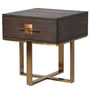 Tobacco Single Drawer Bedside Table, thumbnail 1 of 2