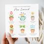 Teacher Thank You Card, Flowers Key Worker Appreciation End Of Term Gift, thumbnail 2 of 3