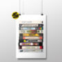 Favourite Films Gift: Handwritten Vhs Tapes, Movie Lover Print, thumbnail 1 of 8