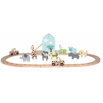 Personalised Wooden Train Set Toy And Keepsake Box, 6 of 7