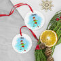 Personalised Playful Elf Christmas Ornament, thumbnail 3 of 9