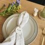 Personalised Easter Napkin Tie, Spring Table Decorations, thumbnail 3 of 4