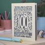 Personalised 100th Birthday Card Papercut Flower Design, thumbnail 3 of 6