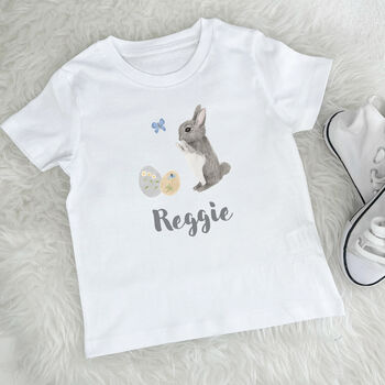 Kids Personalised Easter Bunny T Shirt, 2 of 4