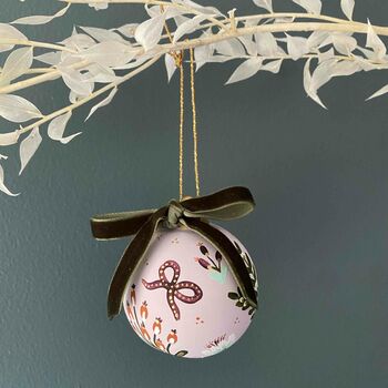 Hand Painted Festive Bauble Decoration, 7 of 7