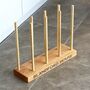 Engraved Wooden Floor Boot Rack, thumbnail 1 of 12