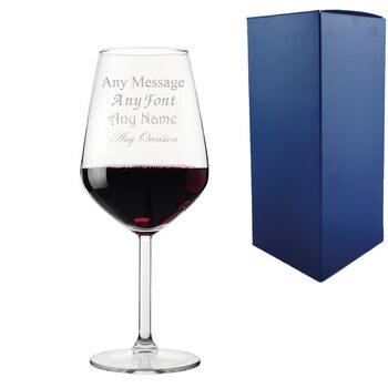 Personalised Allegra Red Wine Glass Gift Boxed, 2 of 7