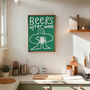 Beers After Work Doodle Kitchen Wall Art Print, thumbnail 8 of 11