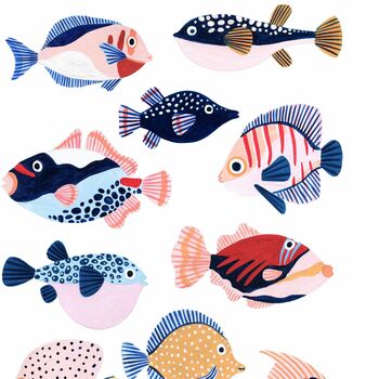 Tropical Fish Art Print, 5 of 6