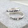 Personalised Unisex Solid Silver Message Ring, thumbnail 6 of 8