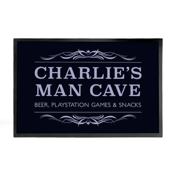 Personalised Man Cave Doormat, 4 of 5