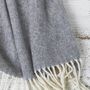 Giant Blanket Scarf / Pashmina Grey Merino Collection, thumbnail 2 of 5