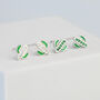 Sterling Silver Crystal Cactus Stud Earrings, thumbnail 1 of 4
